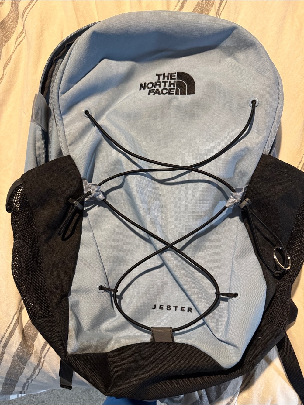 The North Face Jester Backpack in Light Blue and Black